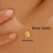 Minimalist Carved Name Pendant Necklace – Jewelry Gift Ideas — 5