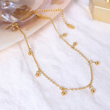 Titanium Steel Simple Fashion Ball Anklet – Stylish Gifts — 5