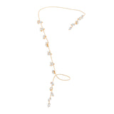 Fashion Simple Zircon Leaves Finger Chain – Stylish Gifts — 9
