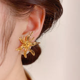 Personalized Cold Style Metal Flower Exaggerated Pearl – Stylish Gifts — 3