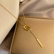 Mother-of-pearl Square Plaque Pendant – Jewelry Gift Ideas — 7
