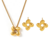 Stainless Temperament Plant Flower Necklace – Jewelry Gift Ideas — 7