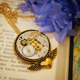 Hollow Steampunk Vintage Necklace Brooch Dual – Jewelry Gift Ideas — 4