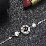 925 Silver Sunflower Projection Bracelet – Jewelry Gift Ideas — 5