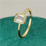 Female 925 Pure Women's Emerald Ring – Gifts for Her — 10
