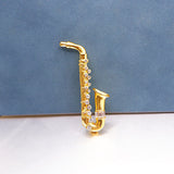 Musical Instrument Saxophone Temperament Brooch – Jewelry Gift Ideas — 4