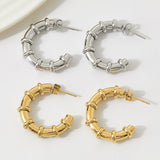 Stainless C- Shaped Ear Ring White Titanium Steel – Unique Gift Ideas — 10