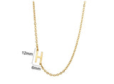 Women's 26 Initial Letter Necklace Simple – Jewelry Gift Ideas — 13