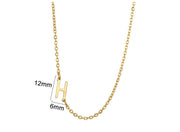 Women's 26 Initial Letter Necklace Simple – Jewelry Gift Ideas — 13