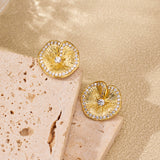 S925 Sterling Silver Lotus Leaf Pleated Texture Ear – Meaningful Gifts — 2