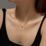 925 Sterling Silver Pull-out Love Y Necklace – Jewelry Gift Ideas — 1