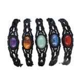 Natural Crystal Dan-shaped Handmade DIY Woven Bracelet – Stylish Gifts — 6