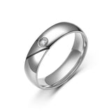 Stainless Steel Couple Ring With Diamond Style – Stylish Gifts — 5