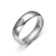Stainless Steel Couple Ring With Diamond Style – Stylish Gifts — 5