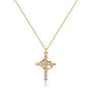 Cross Full Diamond Necklace Crown Rotatable – Jewelry Gift Ideas — 4