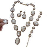 Pearl Necklace Ring Suit Bride Ornament – Gifts for Couples — 4