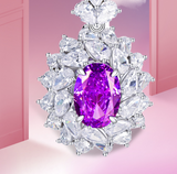 S925 Silver Cubic Zirconia Purple Necklace Women – Jewelry Gift Ideas — 5