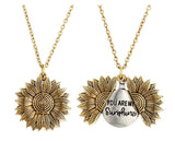Flower-shaped Necklace Alloy Flower Sunflower – Jewelry Gift Ideas — 3
