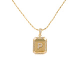 18K Gold Inlaid Zircon Letter Necklace For Women – Jewelry Gift Ideas — 13
