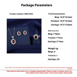 Full Diamond Necklace Ring Earrings Female – Jewelry Gift Ideas — 2