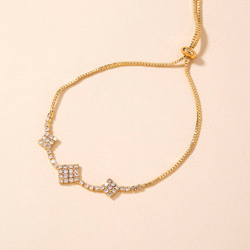 Brass Gold Plated Square Micropaved Zircon – Jewelry Gift Ideas — 2