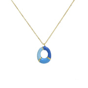 Brass Epoxy Capsule 26 Letter Necklace For Women – Jewelry Gift Ideas — 8