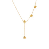 Gold-plated Stainless Steel Flower Tassel – Jewelry Gift Ideas — 4