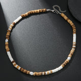 Men's Bohemian Style Simple Wood Piece Coconut – Jewelry Gift Ideas — 3