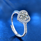 Moissanite Live Heart Diamond Ring – Small Gift Ideas — 5