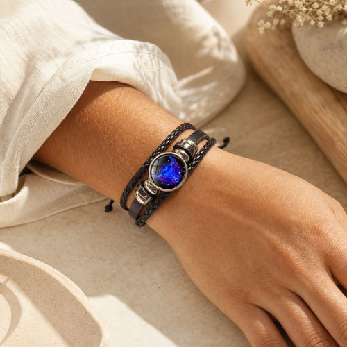 Ring Idea lifestyle — 12 Zodiac Constellation Bracelet Luminous Braided – Jewelry Gift Ideas
